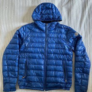 Authentic Moncler Blue Light Weight Down Jacket